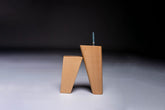 Beech angled legs in two variants: straight edges R2 and Rounded R10